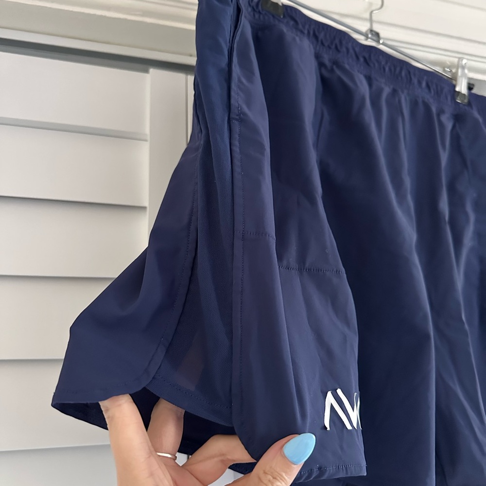 AWRY 4” Inseam Men's Athletic Running Shorts in Navy - Picture 4 of 5